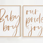 Baby Boy Our Pride and Joy Wall Art