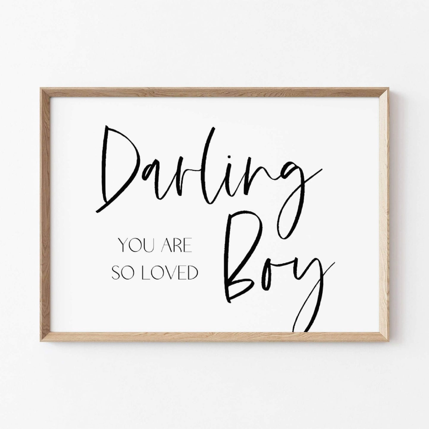 boy nursery wall art darling boy