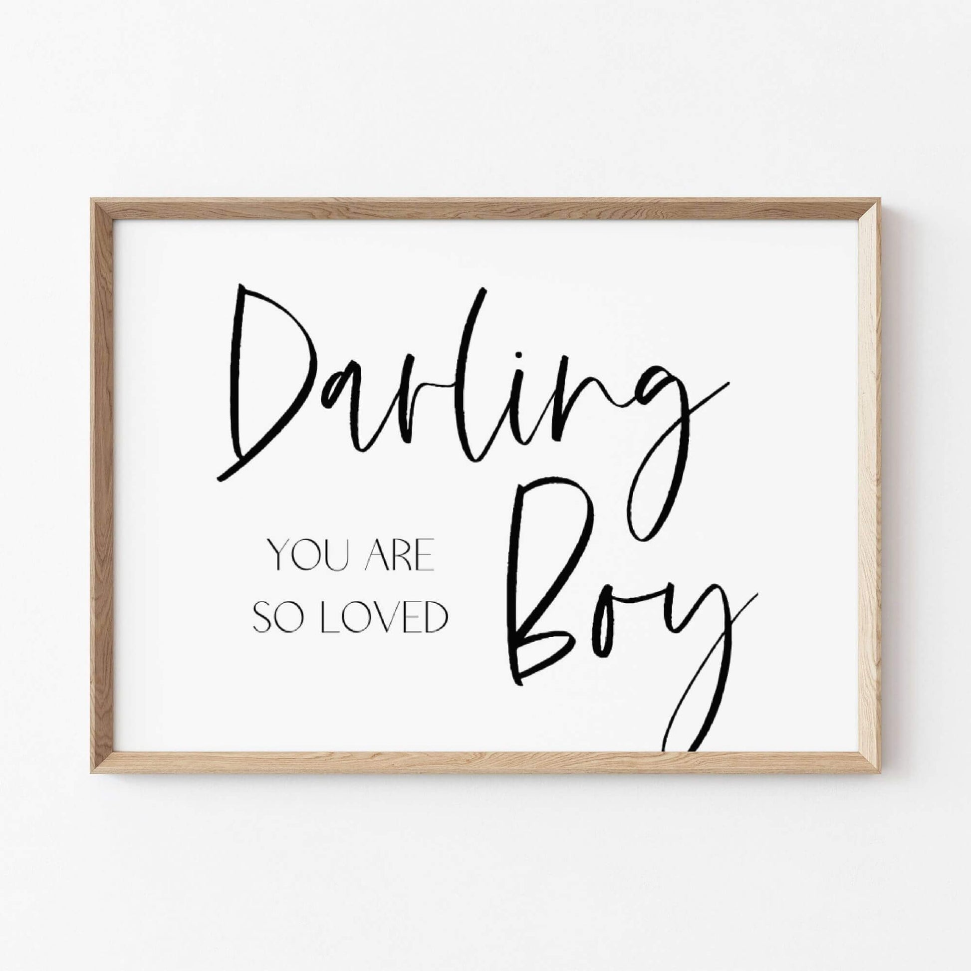 boy nursery wall art darling boy