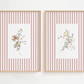 Wildflower Botanical Print Set – Farmhouse Cottagecore Wall Art