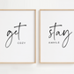 Get Cozy Stay Awhile Wall Art