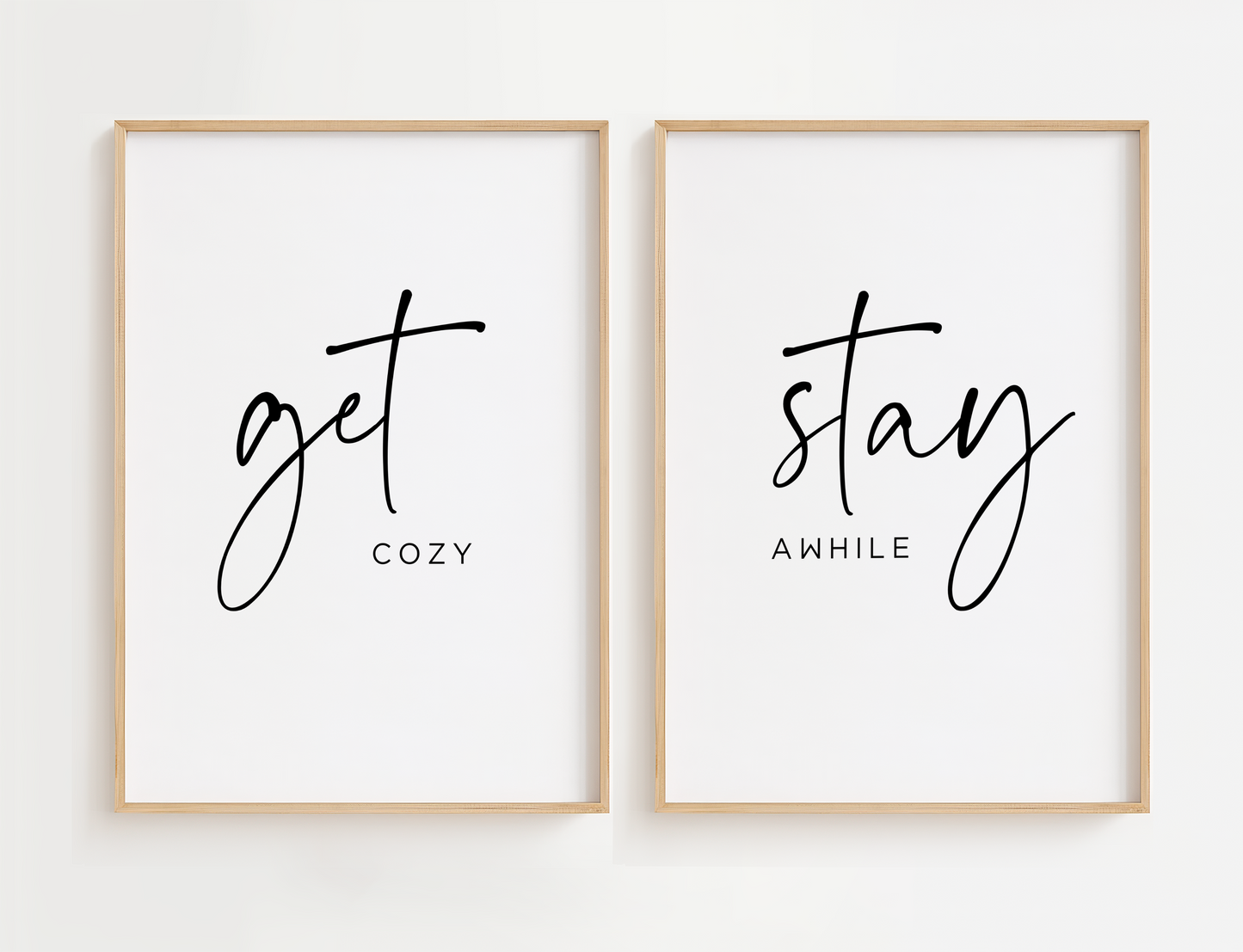 Get Cozy Stay Awhile Wall Art