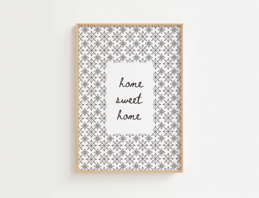 Home Sweet Home sign, a charming piece of vintage farmhouse wall decor designed to greet guests with comfort and style.