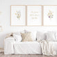 love grows best in homes like this botanical wall art set of three in wood frames