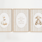 Nursery Animal Wall Art Set of 3, featuring a gentle goose and a cozy lamb in a charming cottagecore style. Designed with vintage-inspired details and warm neutral tones, these prints bring a peaceful, nostalgic feel to your baby’s space. Each illustration captures a sense of calm and simplicity, perfect for creating a soothing and inviting nursery atmosphere.