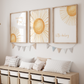 Nursery Wall Art Sunshine Set of 3