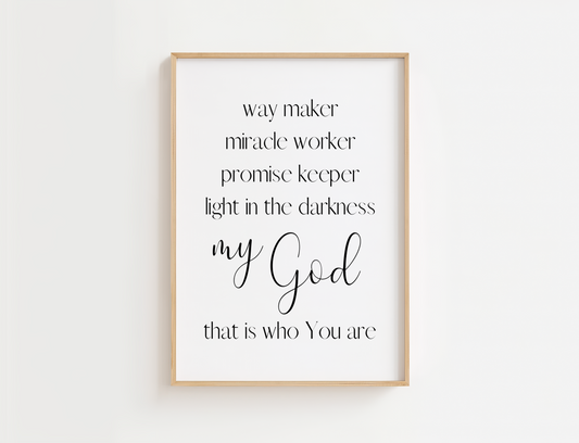 Way Maker Song Lyrics