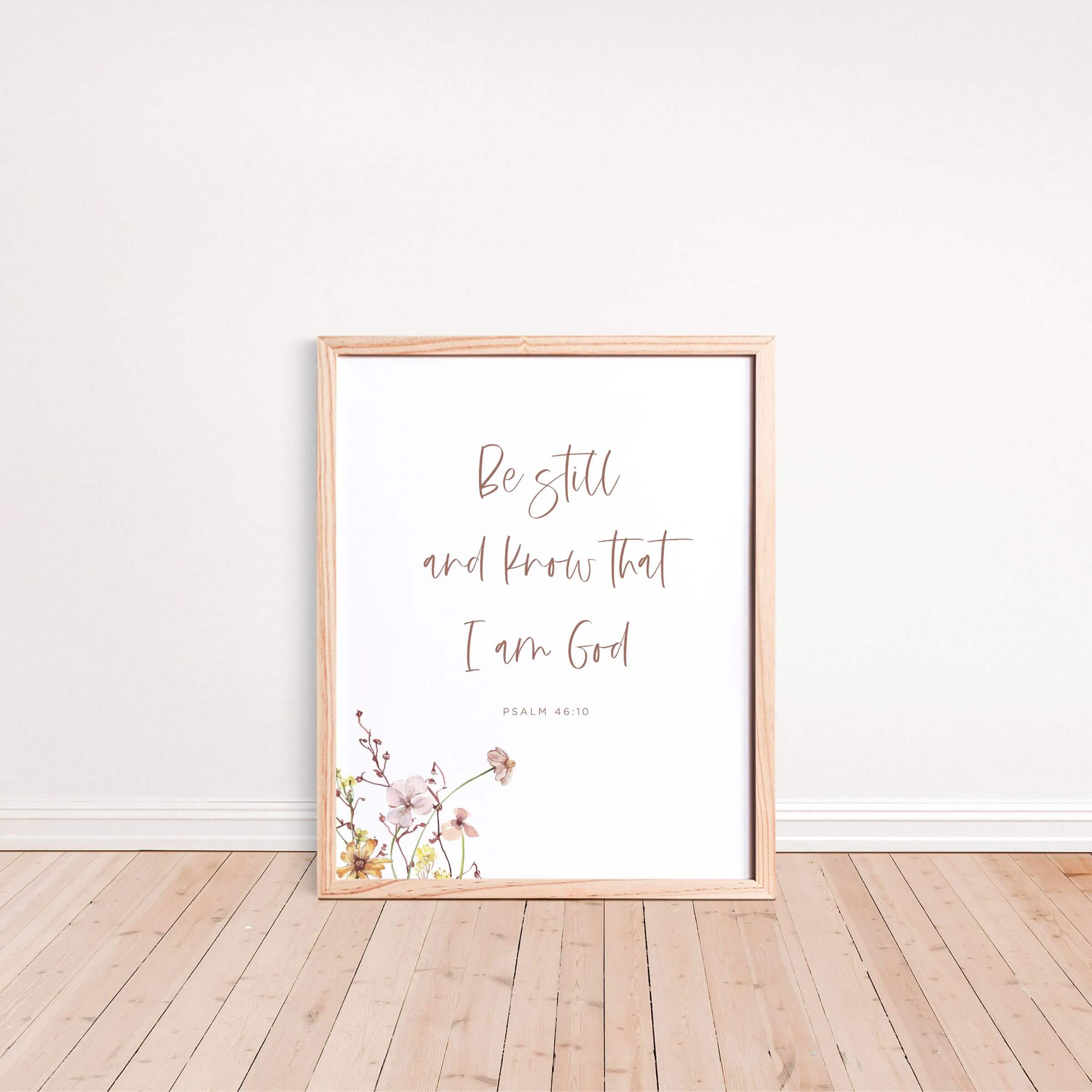 Psalm 46:10 Wall Art – Good Prints Collective